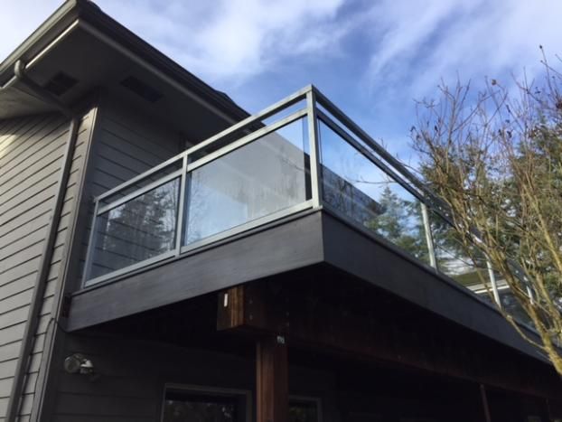 After a completed custom built decks project in the Sequim, WA area