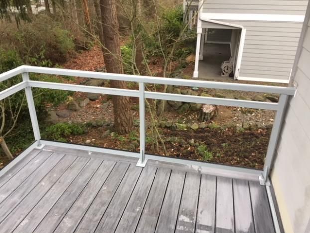 After a completed custom decks project in the Sequim, WA area